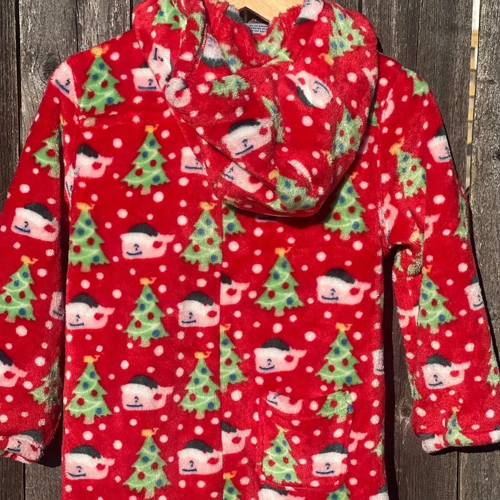 Vineyard Vines High Pile Hooded One Piece Christmas pajama